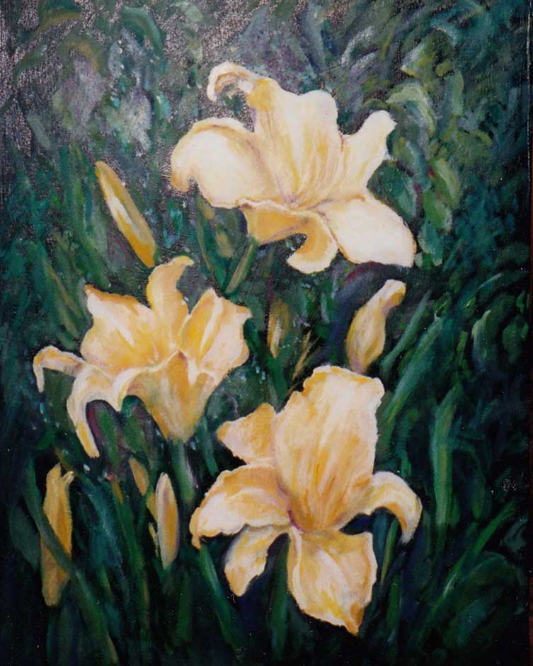 Yellow daffodils (original showing deterioration)