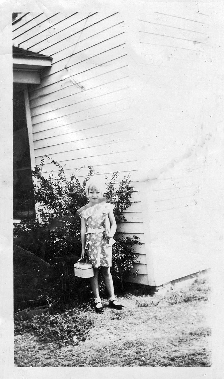 Beverly Nordberg, first day of school