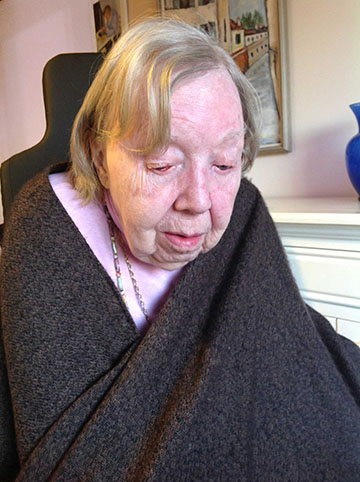 Beverly and her shawl